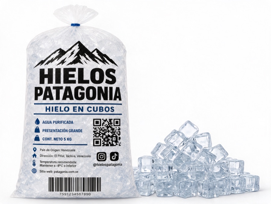 Hielo en cubos